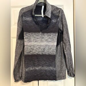 Lululemon Athletica Black and Gray Core 1/2 Zip